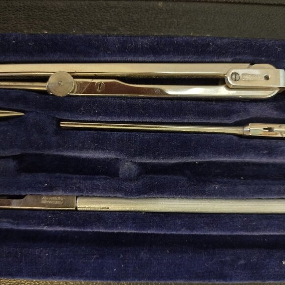 Vintage Friedman Bros Drafting Drawing Set with Case - Picture 4 of 8